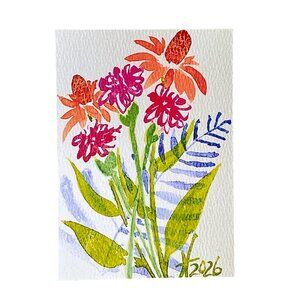 ACEO Signed Art Print Limited Edition Painting by Tristina Dietz Elmes ATC